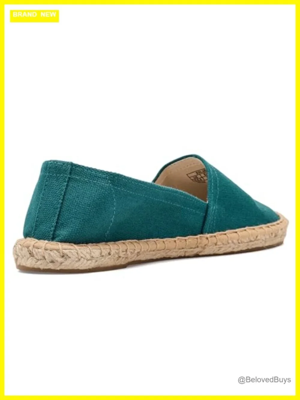 Espadrille Flats - Cotton, Jute Sole, Slip-On, Breathable